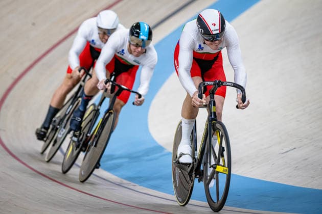 GEORGIEV Radoslavov Georgi, NIKOLOV Dragomirov Pavel, MINCHEV Yordanov Miroslav UEC Track Cycling European Championships Konya 2026 GEORGIEV Radoslavov Georgi NIKOLOV Dragomirov Pavel MINCHEV Yordanov Miroslav BUL Bulgaria Landscape horizontal Landscape Event Event UEC Track Cycling European Championships 2026 Category Category Cycling Track Cycling European Championships Location Location Asia Turkey Konya Discipline Team Sprint Category Elite Men Distance m Date Date 01 02 2026 Sunday Day 1