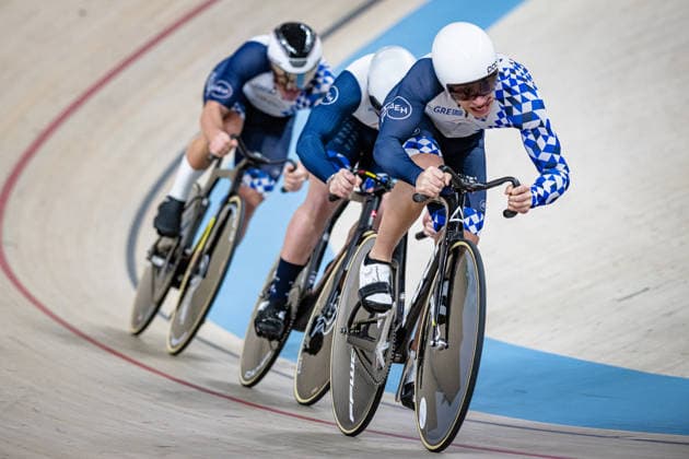 MAGKLARIS Alexios, CHAROVAS Miltiadis, LIVANOS Konstantinos UEC Track Cycling European Championships Konya 2026 MAGKLARIS Alexios CHAROVAS Miltiadis LIVANOS Konstantinos GRE Greece Landscape horizontal Landscape Event Event UEC Track Cycling European Championships 2026 Category Category Cycling Track Cycling European Championships Location Location Asia Turkey Konya Discipline Team Sprint Category Elite Men Distance m Date Date 01 02 2026 Sunday Day 1