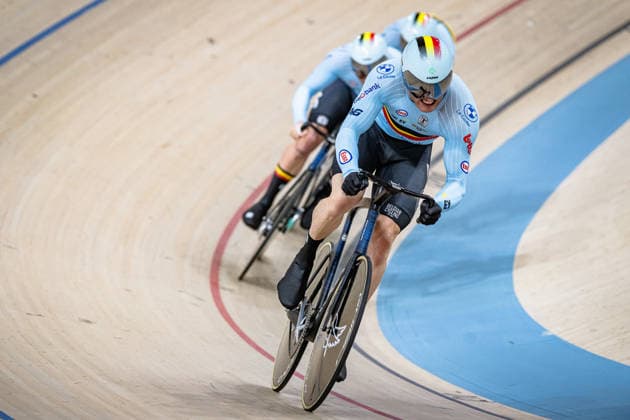 VERHOEVEN Mathijs, VINGERHOETS Yeno, NULENS Lowie UEC Track Cycling European Championships Konya 2026 VERHOEVEN Mathijs VINGERHOETS Yeno NULENS Lowie BEL Belgium Landscape horizontal Landscape Event Event UEC Track Cycling European Championships 2026 Category Category Cycling Track Cycling European Championships Location Location Asia Turkey Konya Discipline Team Sprint Category Elite Men Distance m Date Date 01 02 2026 Sunday Day 1