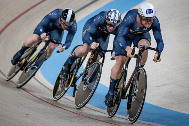 MORENO SANCHEZ Jose, MARTINEZ CHORRO Alejandro, SANCHEZ GARMENDIA Esteban UEC Track Cycling European Championships Konya 2026 MORENO SANCHEZ Jose MARTINEZ CHORRO Alejandro SANCHEZ GARMENDIA Esteban ESP Spain Landscape horizontal Landscape Event Event UEC Track Cycling European Championships 2026 Category Category Cycling Track Cycling European Championships Location Location Asia Turkey Konya Discipline Team Sprint Category Elite Men Distance m Date Date 01 02 2026 Sunday Day 1