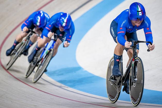 MINUTA Stefano, BIANCHI Matteo, PREDOMO Mattia UEC Track Cycling European Championships Konya 2026 MINUTA Stefano BIANCHI Matteo PREDOMO Mattia ITA Italy Landscape horizontal Landscape Event Event UEC Track Cycling European Championships 2026 Category Category Cycling Track Cycling European Championships Location Location Asia Turkey Konya Discipline Team Sprint Category Elite Men Distance m Date Date 01 02 2026 Sunday Day 1
