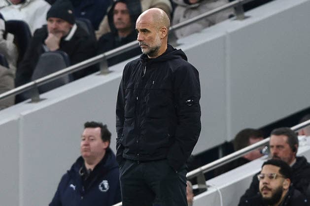 Tottenham Hotspur v Manchester City, Premier League Manchester City manager Pep Guardiola during the Tottenham Hotspur v Manchester City Premier League match at the Tottenham Hotspur Stadium, London, England on 1 February 2026 Credit: Ian Stephen Every Second Media Editorial use only. All images are copyright Every Second Media Limited. No images may be reproduced without prior permission. All rights reserved. Premier League and Football League images are subject to licensing agreements with Football DataCo Limited. see https: www.football-dataco.com Copyright: xIMAGO EveryxSecondxMediax ESM-1780-0016 IanxStephenx xEveryxSecondxMediax
