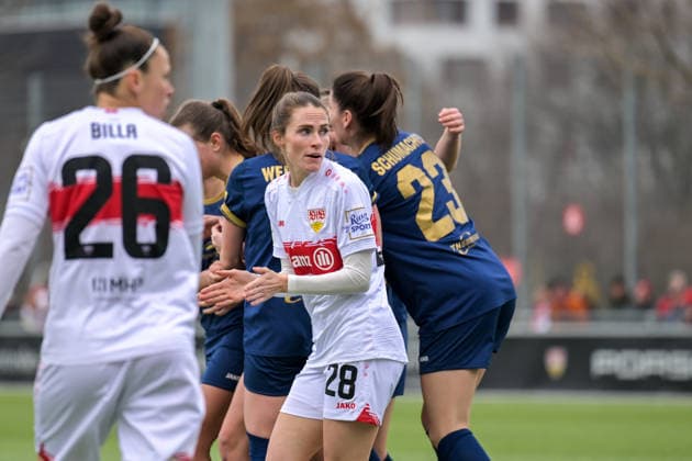 01 02 2026, Football, 2 Womens Bundesliga, 2025 2026, Matchday 15, VfB Stuttgart SG 99 Andernach First outing for new signing Reena Wichmann 28 VfB Stuttgart