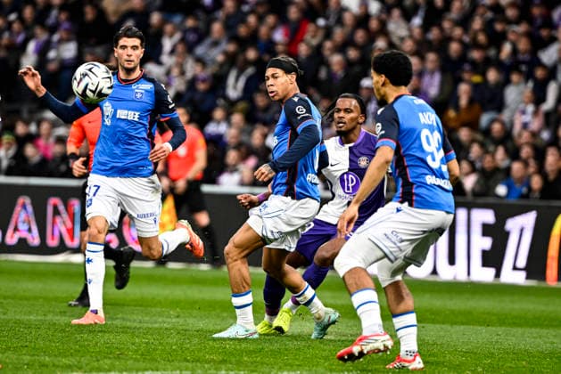 FOOTBALL : Toulouse vs Auxerre - 20eme Journee de Ligue1 McDonald S - Toulouse - 01 02 2026 Yann Gboho (tfc) Toulouse  Copyright: xThierryxBretonx