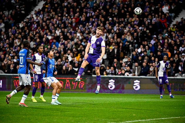 FOOTBALL : Toulouse vs Auxerre - 20eme Journee de Ligue1 McDonald S - Toulouse - 01 02 2026 Charlie Cresswell (tfc) Toulouse  Copyright: xThierryxBretonx