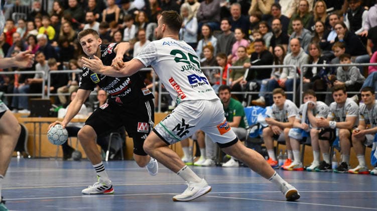 01 02 2026 Handball season 2025 2026 Test match friendly HC Erlangen HCE Frisch Auf Göppingen xwoxzix Sander Andreassen Overjordet 8, HC Erlangen HCE Ludvig Jurmala Aström Astroem 25, Frisch Auf Göppingen