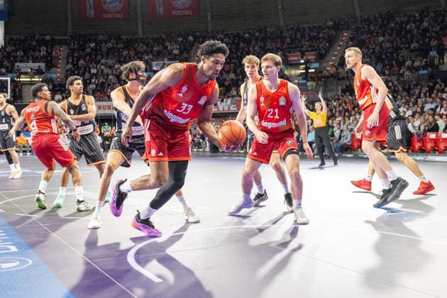 David McCormack 33 FC Bayern Basketball , FC Bayern Basketball vs Ratiopharm Ulm, BBL, 18 Matchday, 01 02 2026 Munich Bavaria Germany Copyright: xkolbert-press UlrichxGamelx