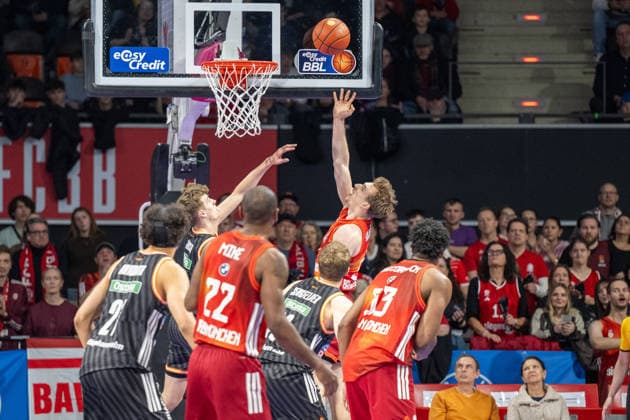 Justus Hollatz 21 FC Bayern Basketball , FC Bayern Basketball vs Ratiopharm Ulm, BBL, 18 Matchday, 01 02 2026 Munich Bavaria Germany Copyright: xkolbert-press UlrichxGamelx
