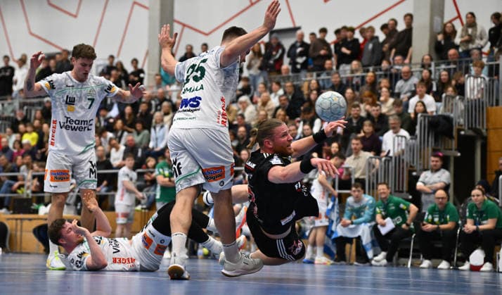 01 02 2026 Handball season 2025 2026 Test match friendly HC Erlangen HCE Frisch Auf Göppingen xwoxzix Ludvig Jurmala Aström Astroem 25, Frisch Auf Göppingen Maciej Gebala 77, HC Erlangen HCE
