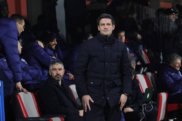 head coach Cristian Chivu during the Serie A soccer match between Cremonese and Inter at the Giovanni Zini Stadium in Cremona Italy - 1 February 2026. - Soccer .  Copyright: xAlbertoxMariani LaPressex
