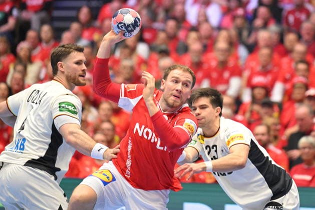 Herning, Denmark, 010226. Jyske Bank Boxen Hall. First place match of the European Handball Championship, Denmark - Germany. Photo: Ante Cizmic CROPIX Hrvatska Copyright: xxAntexCizmicx danska_njemacka7-010226