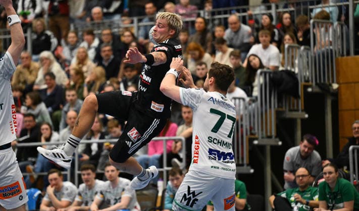 01 02 2026 Handball season 2025 2026 Test match friendly HC Erlangen HCE Frisch Auf Göppingen xwoxzix Marek Nissen 6, HC Erlangen HCE David Schmidt 77, Frisch Auf Göppingen