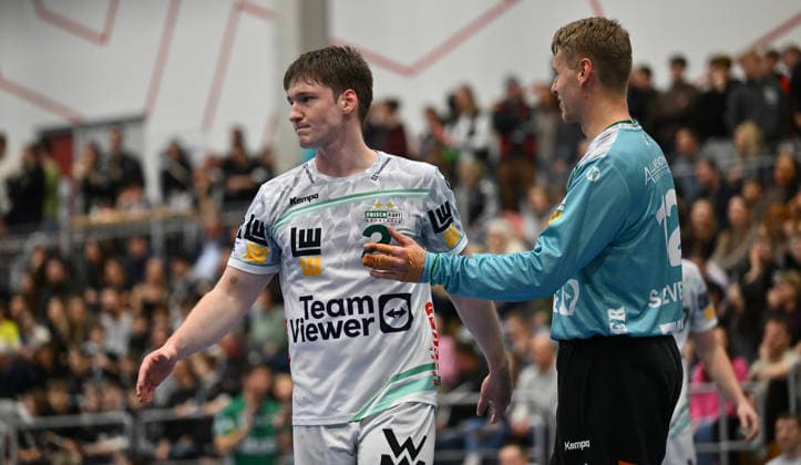 01 02 2026 Handball season 2025 2026 Test match friendly HC Erlangen HCE Frisch Auf Göppingen xwoxzix Oskar Neudeck 2, Frisch Auf Göppingen Kristian Saeveras 12, Frisch Auf Göppingen