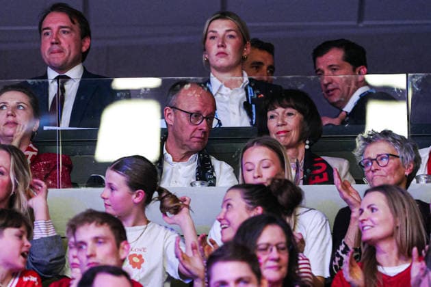 Friedrich Merz, Federal Chancellor CDU DEN, Denmark vs Germany, Handball, EHF European Championship 2026, Final, 01 02 2026 DEN, Denmark vs Germany, Handball, EHF European Championship 2026, Final, 01 02 2026 Herning Copyright: xEibner-Pressefoto MarcelxvonxFehrnx EP_MFN
