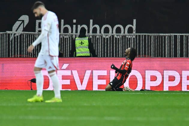 FOOTBALL : Nice (OGCN) vs Brest (SB29) - ligue 1 - 1 2 26 Joy of Nice™s forward 11 Sepe Wahi after goal during the French L1 2025-2026 season football match between Nice (OGCN) and Brest (SB) at Allianz Riviera stadium of Nice, south France, on February 1, 2026. NICEFrance  Copyright: xFredericxDIDESx