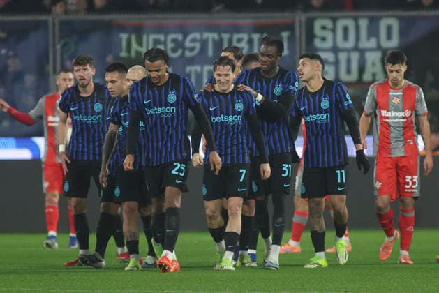 February 1, 2026, Cremona: Inter FC s Piotr Zieli?ski celebrates after scoring during the italian soccer,Serie A match between US Cremonese vs Internazionale FC on February 01, 2026 at the Giovanni Zini stadium in Cremona, Italy. ANSA Serie A: Cremonese-Inter  - ZUMAa110 20260201_zaf_a110_049 Copyright: xDavidexCasentinix