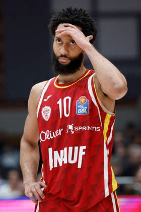 f l n r Disappointment bi Davion Mintz Fitness First Wuerzburg Baskets, 10 01 02 2026, Basketball, BBL, Fitness First Wuerzburg Baskets vs BMA365 Bamberg Baskets, GER, Wuerzburg, Tectake Arena Copyright: HMBxMedia xHeikoxBecker