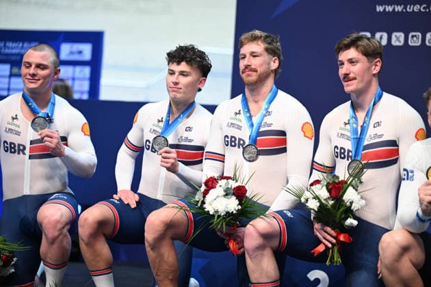 01-02-2026 European Championships Elite Track; Giornata 01; 2026, Great Britain; Richardson, Matthew; Turnbull, Hamish; Radford, Charles Harry; Truman, Joseph; Konya - Velodrom; 
