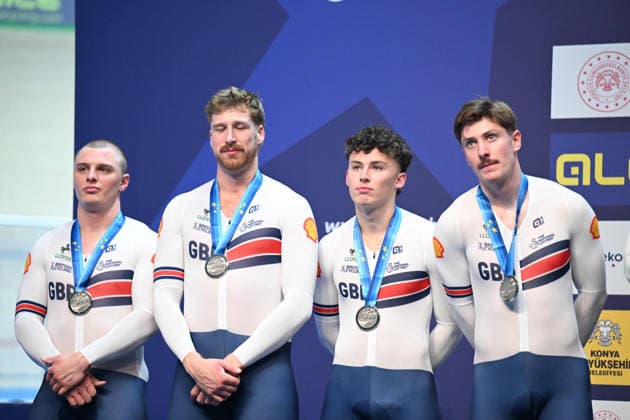 01-02-2026 European Championships Elite Track; Giornata 01; 2026, Great Britain; Richardson, Matthew; Turnbull, Hamish; Radford, Charles Harry; Truman, Joseph; Konya - Velodrom; 