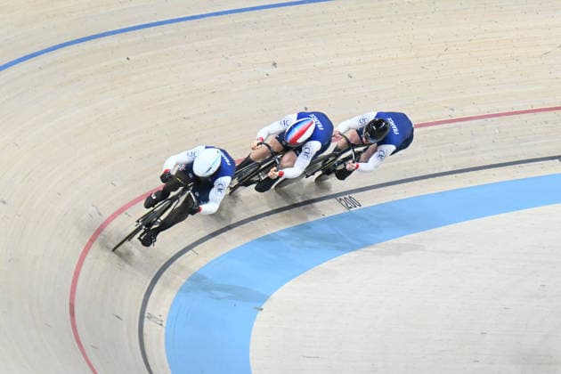 01-02-2026 European Championships Elite Track; Giornata 01; 2026, France; Helal Rayan; Oliviero, Etienne; Gillion, Timmy; Konya - Velodrom; 