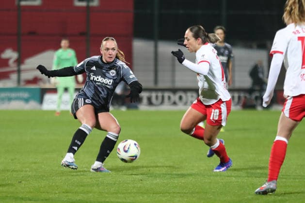 Google Pixel Frauen Bundesliga, RB Leipzig Eintracht Frankfurt 01 02 2026 Lisanne Gräwe 8, Eintracht Frankfurt Fußball, Google Pixel Frauen Bundesliga, Saison 2025 2026, 16 Spieltag RB Leipzig vs SG Eintracht Frankfurt am 01 02 2026, Trainingszentrum Cottaweg, Leipzig DFB REGULATIONS PROHIBIT ANY USE OF PHOTOGRAPHS AS IMAGE SEQUENCES AND OR QUASI VIDEO Copyright: xBEAUTIFULxSPORTS JanxKaeferx