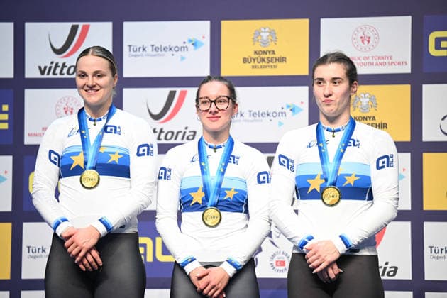 01-02-2026 European Championships Elite Women Track; Giornata 01; 2026, Germany; Grabosch, Pauline Sophie; Friedrich, Lea Sophie; Schneider, Clara; Konya - Velodrom; 