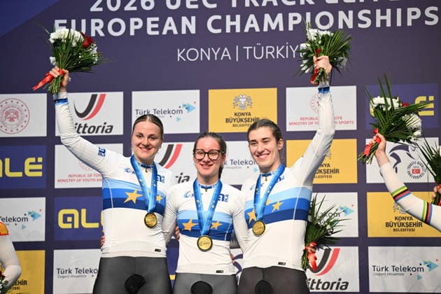 01-02-2026 European Championships Elite Women Track; Giornata 01; 2026, Germany; Grabosch, Pauline Sophie; Friedrich, Lea Sophie; Schneider, Clara; Konya - Velodrom; 
