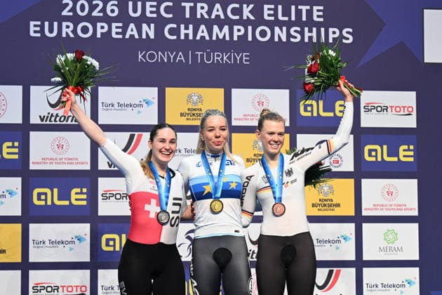 01-02-2026 European Championships Elite Women Track; Giornata 01; 2026, Belgium; 2026, Svizzera; 2026, Germany; Hesters, Helene; Seitz, Aline; Reissner, Lena Charlotte; Konya - Velodrom; 