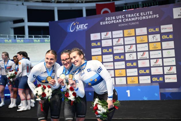01-02-2026 European Championships Elite Women Track; Giornata 01; 2026, Germany; Grabosch, Pauline Sophie; Friedrich, Lea Sophie; Schneider, Clara; Konya - Velodrom; 