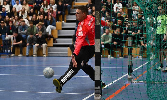 01 02 2026 Handball season 2025 2026 Test match friendly HC Erlangen HCE Frisch Auf Göppingen xwoxzix Dario Quenstedt 1, HC Erlangen HCE