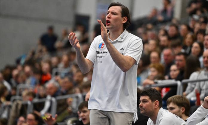 01 02 2026 Handball season 2025 2026 Test match friendly HC Erlangen HCE Frisch Auf Göppingen xwoxzix Johannes Sellin Coach HC Erlangen HCE