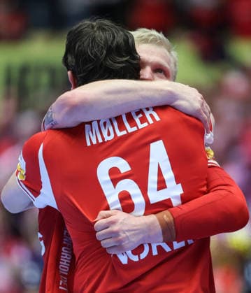 Denmark v Germany - Men s EHF EURO 2026 Final Team Denmark celebrate after the Men s EHF EURO 2026 Final match between Denmark and Germany at Jyske Bank Boxen on February 1, 2026 in Herning, Denmark.  SanjinxStrukic PIXSELL