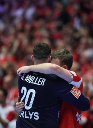 Denmark v Germany - Men s EHF EURO 2026 Final Team Denmark celebrate after the Men s EHF EURO 2026 Final match between Denmark and Germany at Jyske Bank Boxen on February 1, 2026 in Herning, Denmark.  SanjinxStrukic PIXSELL