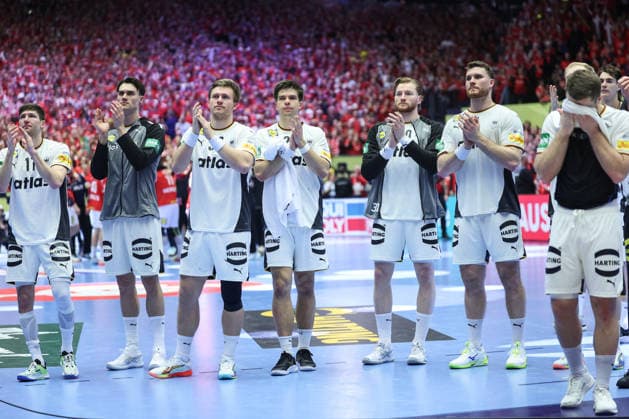 Denmark v Germany - Men s EHF EURO 2026 Final Team Germany after during the Men s EHF EURO 2026 Final match between Denmark and Germany at Jyske Bank Boxen on February 1, 2026 in Herning, Denmark.  SanjinxStrukic PIXSELL