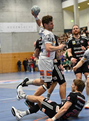 01 02 2026 Handball season 2025 2026 Test match friendly HC Erlangen HCE Frisch Auf Göppingen xwoxzix David Schmidt 77, Frisch Auf Göppingen Christopher Bissel 21, HC Erlangen HCE