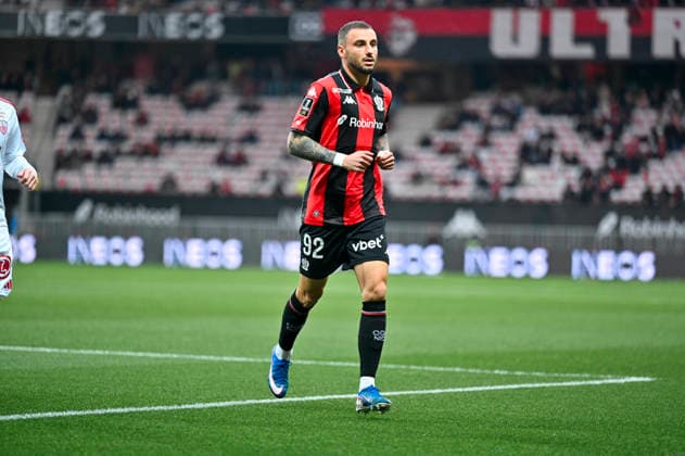 FOOTBALL : Nice (OGCN) vs Brest (SB29) - ligue 1 - 1 2 26 Nice™s defender 92 Jonathan Clauss during the French L1 2025-2026 season football match between Nice (OGCN) and Brest (SB) at Allianz Riviera stadium of Nice, south France, on February 1, 2026. NICEFrance  Copyright: xFredericxDIDESx