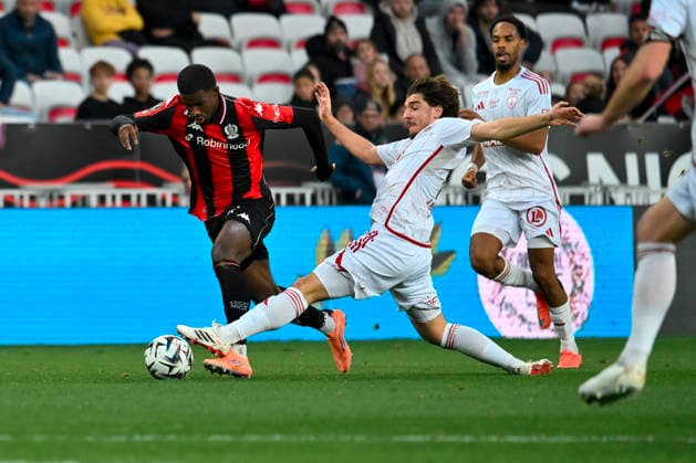 FOOTBALL : Nice (OGCN) vs Brest (SB29) - ligue 1 - 1 2 26 Nice™s forward 25 Mohamed-Ali Cho during the French L1 2025-2026 season football match between Nice (OGCN) and Brest (SB) at Allianz Riviera stadium of Nice, south France, on February 1, 2026. NICEFrance  Copyright: xFredericxDIDESx