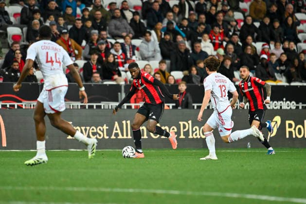 FOOTBALL : Nice (OGCN) vs Brest (SB29) - ligue 1 - 1 2 26 Nice™s forward 25 Mohamed-Ali Cho during the French L1 2025-2026 season football match between Nice (OGCN) and Brest (SB) at Allianz Riviera stadium of Nice, south France, on February 1, 2026. NICEFrance  Copyright: xFredericxDIDESx