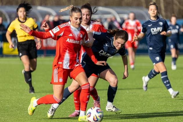 2 Womens Bundesliga VfL Bochum FC Bayern Munich II FOR EDITORIAL PURPOSES ONLY EDITORIAL USE ONLY p On Sunday, February 01, 2026, the teams of VfL Bochum blue and FC Bayern Munich II red met in the 2 Womens Bundesliga at the VfL Bochum youth training center Germany NRW Bochum Copyright MichaelxSchwalm Copyright: MichaelxSchwalm doc84e22bm734n13mubgs24 ,EDITORIAL USE ONLY Copyright: MichaelxSchwalm
