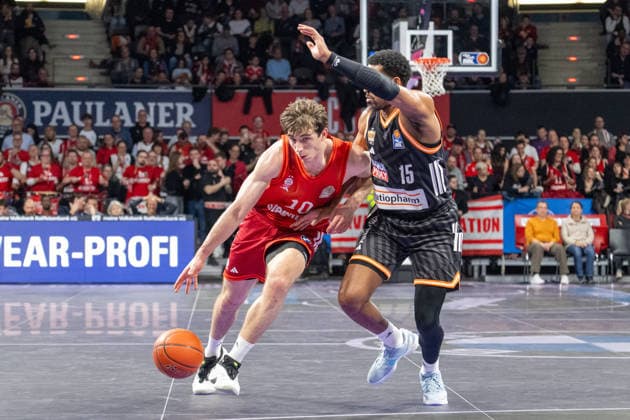 Justin Jessup 10 FC Bayern Basketball , Mark Smith 13 Ratiopharm Ulm , FC Bayern Basketball vs Ratiopharm Ulm, BBL, Matchday 18, 01 02 2026 Munich Bavaria Germany Copyright: xkolbert-press UlrichxGamelx