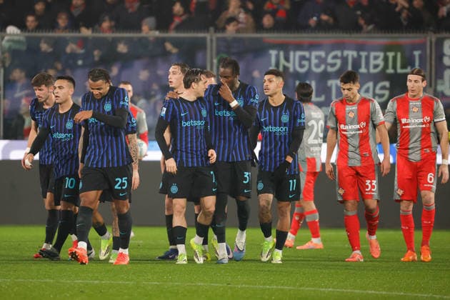Piotr Zieli?ski of FC Inter celebrates after scoring goal in the 31th minute for 0-2 during the match of 6th day of the Serie A Championship between US Cremonese vs FC Inter at the Giovanni Zini Stadium on 1 February 2026 in Cremona, CR.  Copyright: xEmanuelexPennacchio IPAxSportx xipa-agency.netx xx IPA_70855918 IPA_Agency_IPA70855918