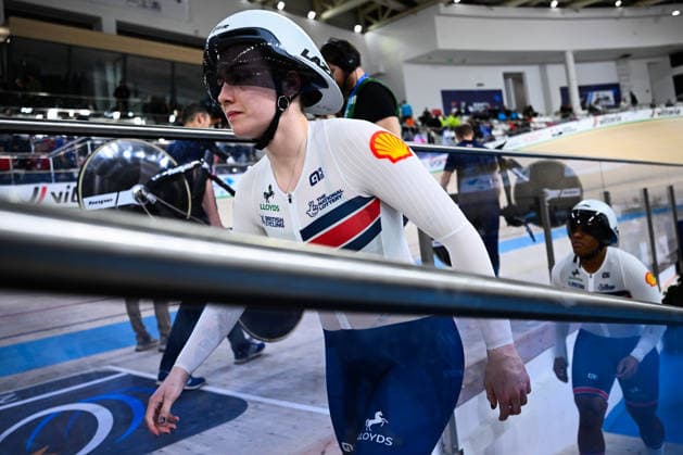 2026 UEC Track Elite European Championships Picture by Olly Hassell SWpix.com - 01 02 2026 - Cycling - 2026 UEC Track Elite European Championships - Konya Velodrome, Konya, Türkiye - Women s Team Sprint First Round - Lowri Thomas (Great Britain) Copyright: x xSWpix.comx(t axPhotographyxHubxLtd)xOllyxHassell SWpix.comx SWP-3177-0128