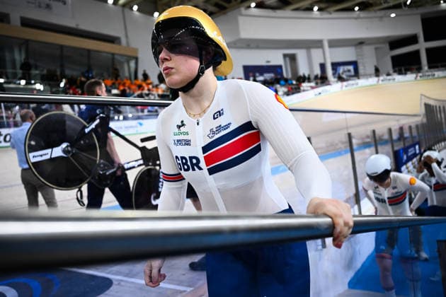 2026 UEC Track Elite European Championships Picture by Olly Hassell SWpix.com - 01 02 2026 - Cycling - 2026 UEC Track Elite European Championships - Konya Velodrome, Konya, Türkiye - Women s Team Sprint First Round - Sophie Capewell (Great Britain) Copyright: x xSWpix.comx(t axPhotographyxHubxLtd)xOllyxHassell SWpix.comx SWP-3177-0130