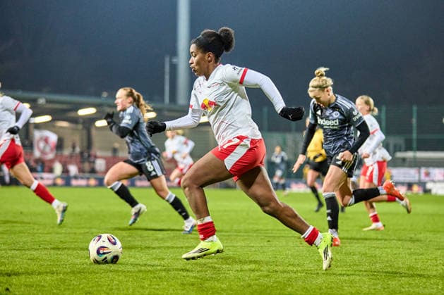 01 02 2026, GER, Womens Soccer, BL, 2025 2026, RB Leipzig Eintracht Frankfurt Delice Boboy 17, RB Leipzig , Action, Train to the Goal Leipzig Training Center of the Red Bull Saxony Germany