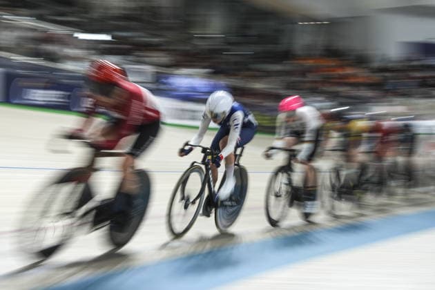 2026 UEC European Track cycling, Rad, Radsport, Bahnrad, Bahn Championships kick off in Konya KONYA, TURKIYE - FEBRUARY 1: Atheletes compete during qualifying sprint for women during 2026 UEC Track Cycling European Championships, organized in collaboration between the Turkish Cycling Federation and the European Cycling Union (UEC), in Konya, Turkiye on February 1, 2026. Dilara Irem Sancar Anadolu Konya Turkey. Editorial use only. Please get in touch for any other usage.  Copyright: x2026xAnadoluxDilaraxIremxSancarx