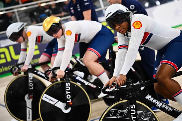 2026 UEC Track Elite European Championships Picture by Olly Hassell SWpix.com - 01 02 2026 - Cycling - 2026 UEC Track Elite European Championships - Konya Velodrome, Konya, Türkiye - Women s Team Sprint First Round - Rhianna Parris-Smith (Great Britain) Copyright: x xSWpix.comx(t axPhotographyxHubxLtd)xOllyxHassell SWpix.comx SWP-3177-0148