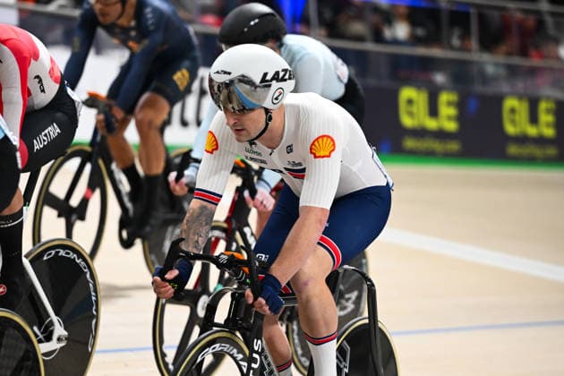 2026 UEC Track Elite European Championships Picture by Olly Hassell SWpix.com - 01 02 2026 - Cycling - 2026 UEC Track Elite European Championships - Konya Velodrome, Konya, Türkiye - Men s Elimination Race Final - William Tidball (Great Britain) Copyright: x xSWpix.comx(t axPhotographyxHubxLtd)xOllyxHassell SWpix.comx SWP-3177-0164