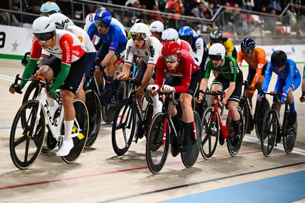 2026 UEC Track Elite European Championships Picture by Olly Hassell SWpix.com - 01 02 2026 - Cycling - 2026 UEC Track Elite European Championships - Konya Velodrome, Konya, Türkiye - Men s Elimination Race Final - Tobias Hansen Aagaard (Denmark) Copyright: x xSWpix.comx(t axPhotographyxHubxLtd)xOllyxHassell SWpix.comx SWP-3177-0165