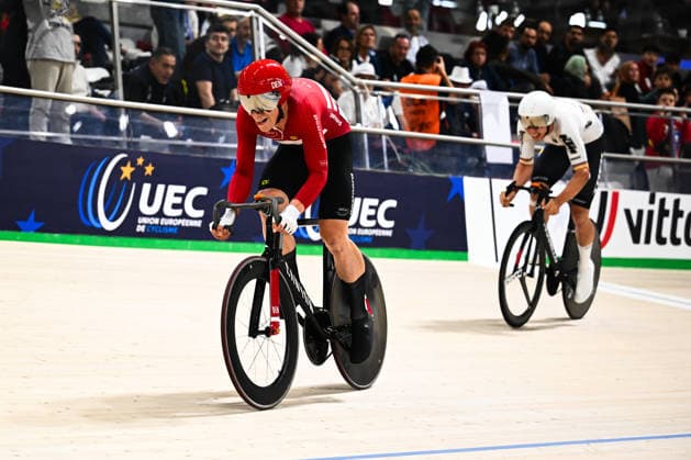 2026 UEC Track Elite European Championships Picture by Olly Hassell SWpix.com - 01 02 2026 - Cycling - 2026 UEC Track Elite European Championships - Konya Velodrome, Konya, Türkiye - Men s Elimination Race Final - Tobias Hansen Aagaard (Denmark) Copyright: x xSWpix.comx(t axPhotographyxHubxLtd)xOllyxHassell SWpix.comx SWP-3177-0166