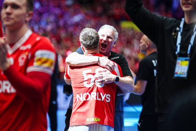 Denmark cheers after victory at the end of the match DEN, Denmark vs Germany, Handball, EHF European Championship 2026, Final, 01 02 2026 DEN, Denmark vs Germany, Handball, EHF European Championship 2026, Final, 01 02 2026 Herning Copyright: xEibner-Pressefoto MarcelxvonxFehrnx EP_MFN